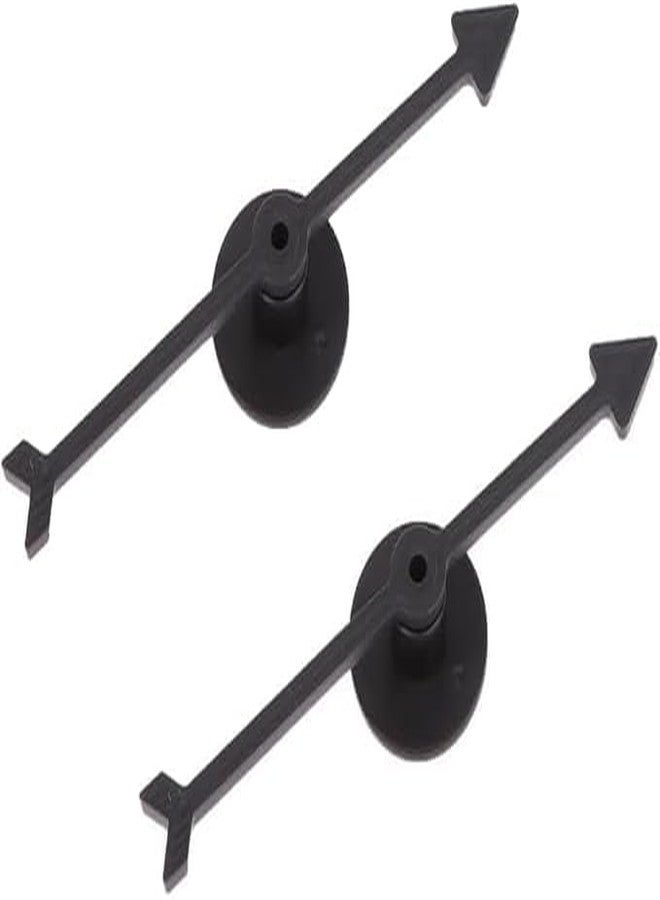 Kryoflare 2Pcs Spinner Game Set, Plastic Arrow Board Games with Suction Cup, School Party and Family Game Accessories 4 InchesSmall Lightweight Arrows(Black - Image 1